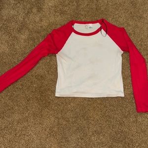 H&M long sleeve cropped shirt size medium